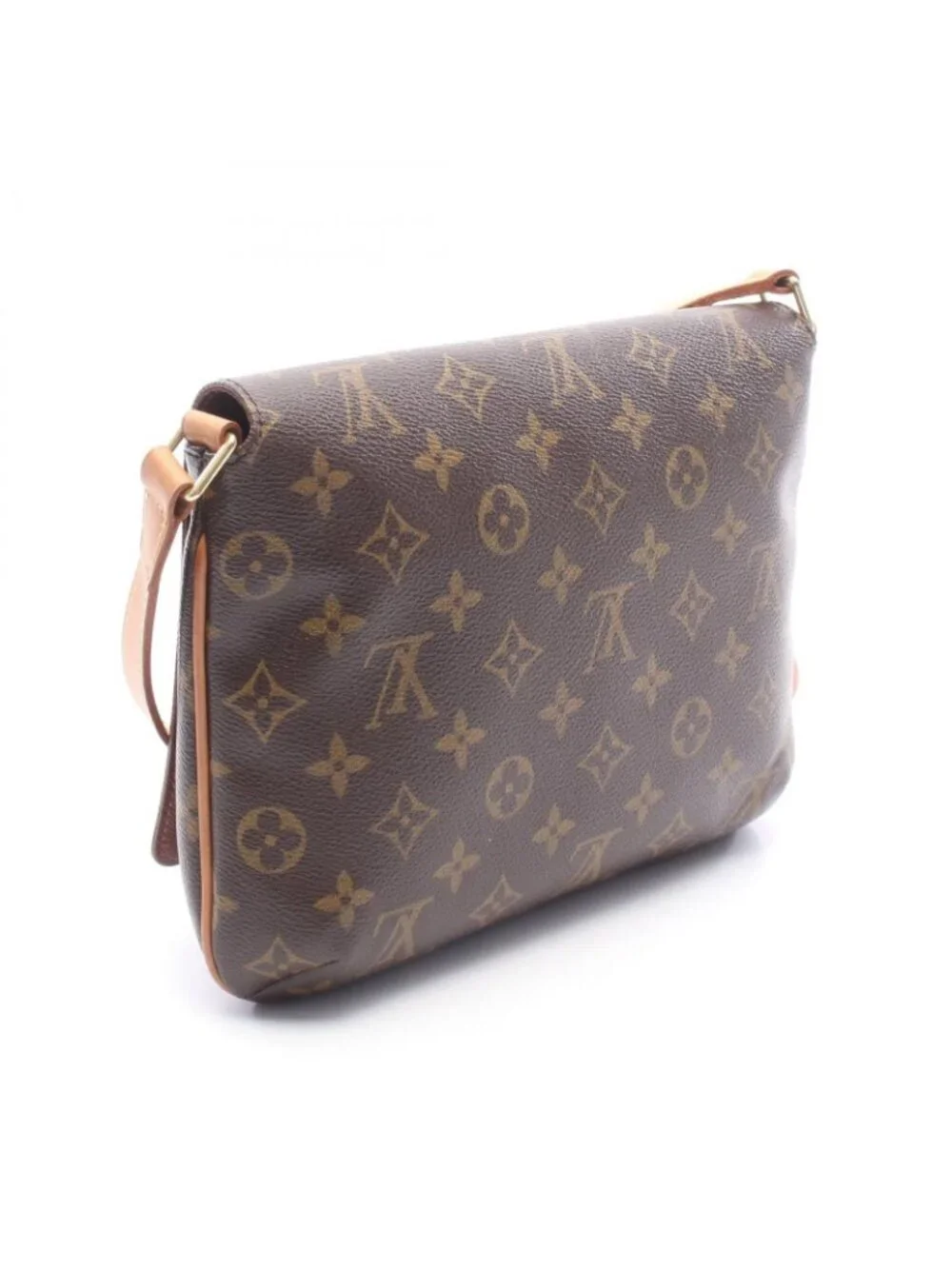 Louis Vuitton Shoulder Bag Musette Tango Long Strap Monogram Canvas Leather